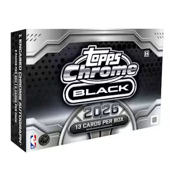 (Pre-Order) 2025/26 Topps Chrome Black Basketball Hobby Box