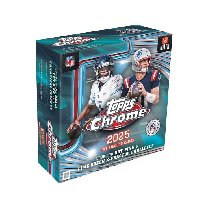 2025 Topps Chrome Football Mega Box