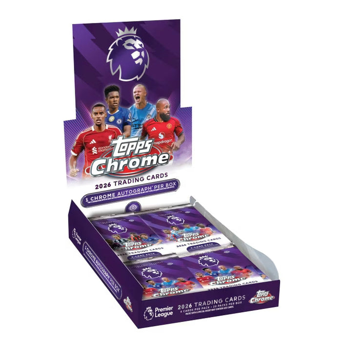 2025-26 Topps Chrome Premier League Hobby Box